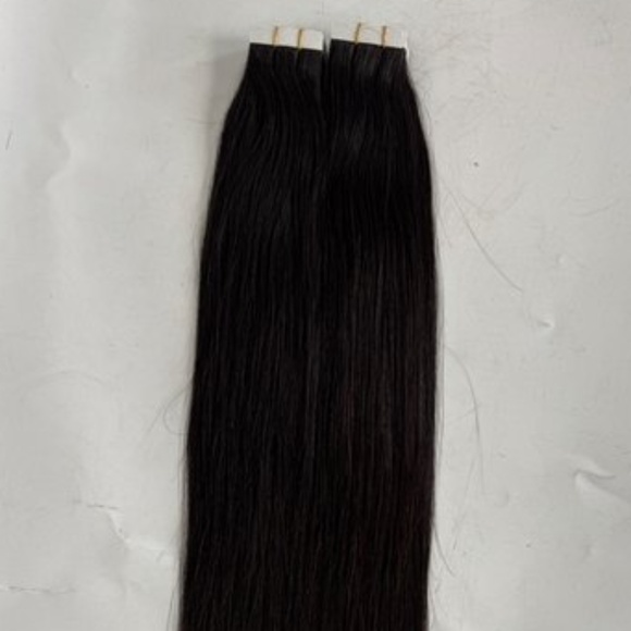 22" Tape-In Hair Extensions 100g (2 Pack) | Natural Black 1B - Picture 3 of 4